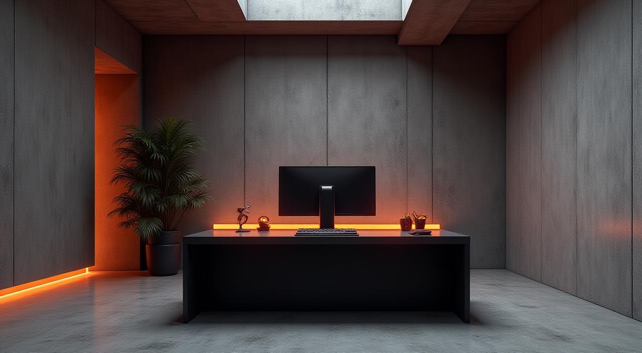 A stark, high-contrast digital workspace representing AI efficiency